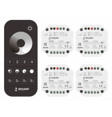 Диммер Arlight SMART-SET-TRIAC-601-72-DIM-PD-IN Black (230V, 1x1.5A, x4, ПДУ 10кн, 2.4G) 036199