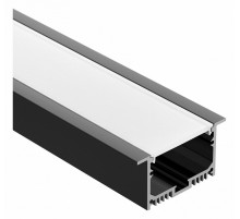 Алюминиевый профиль Arlight с экраном SL-LINIA62-F-2500 BLACK+OPAL 036307