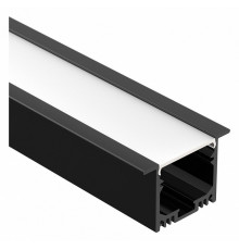 Алюминиевый профиль Arlight SL-Linia49M-F-2000 Black 036513