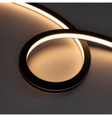 Светодиодная герметичная лента Arlight NOVA-TOP-BLACK-A120-16x15mm 24V Warm3000 (10 W/m, IP67, 2835, 5m, wire x2) 036731