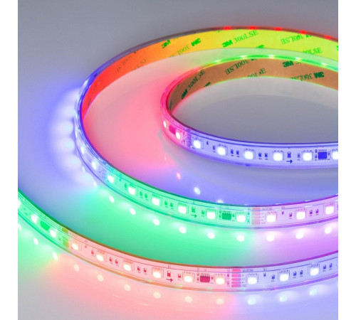 Светодиодная лента герметичная Arlight DMX-PS-B60-15mm 24V RGB-PX6 (15W/m, IP67, 5060, 5m) 037090 Светодиодная лента герметичная Arlight DMX-PS-B60-15mm 24V RGB-PX6 (15W/m, IP67, 5060, 5m) 037090