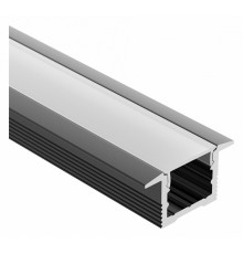 Алюминиевый профиль Arlight SL-SLIM-H13M-F25-2000 BLACK 037114
