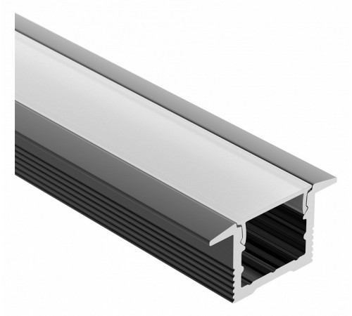 Алюминиевый профиль Arlight SL-SLIM-H13M-F25-2000 BLACK 037114
