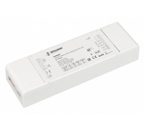 Диммер Arlight SMART-PWM-105-72-RGB-MIX-PD-SUF (12-48V, 5x6A, TUYA BLE, 2.4G) 037343 Диммер Arlight SMART-PWM-105-72-RGB-MIX-PD-SUF (12-48V, 5x6A, TUYA BLE, 2.4G) 037343