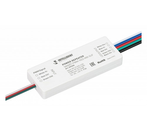 Усилитель Arlight SMART-PWM-1022-MIX-SUF (12-24V, 2x3A) 037406 Усилитель Arlight SMART-PWM-1022-MIX-SUF (12-24V, 2x3A) 037406