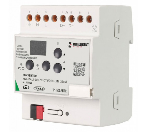 Конвертер Arlight KNX-DALI-301-62-DT6/DT8-DIN 230V 037726 Конвертер Arlight KNX-DALI-301-62-DT6/DT8-DIN 230V 037726