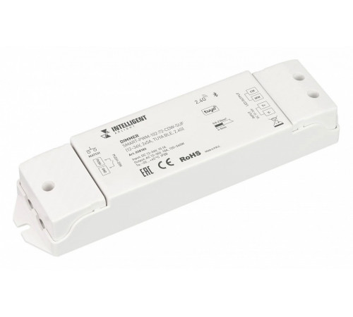 Диммер Arlight SMART-PWM-102-72-CDW-SUF (12-36V, 2x5A, TUYA BLE, 2.4G) 038183 Диммер Arlight SMART-PWM-102-72-CDW-SUF (12-36V, 2x5A, TUYA BLE, 2.4G) 038183