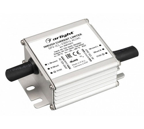 Ограничитель пускового тока Arlight SPV-ICL-230016 AC/AC (120-264V, 16A) 038196(1) Ограничитель пускового тока Arlight SPV-ICL-230016 AC/AC (120-264V, 16A) 038196(1)