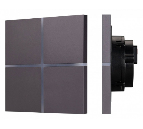 Сенсорная панель Arlight KNX-304-13-IN Grey BUS, Frameless 038309 Сенсорная панель Arlight KNX-304-13-IN Grey BUS, Frameless 038309
