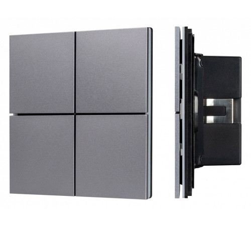 Кнопочная панель Arlight KNX-304-23-IN Grey BUS, Frameless 038366 Кнопочная панель Arlight KNX-304-23-IN Grey BUS, Frameless 038366