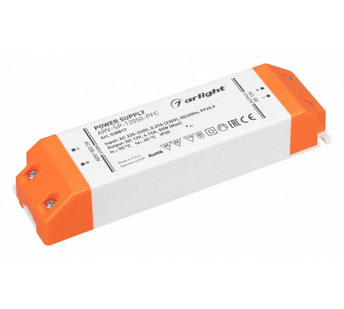 Блок питания Arlight ARV-SP-12050-PFC (12V, 4.16A, 50W) 038817