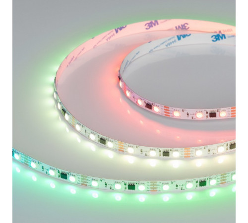Светодиодная лента Arlight SPI-B60-10mm 12V RGB-PX3-BPT (12 W/m, IP20, 5060, 5m) 039179