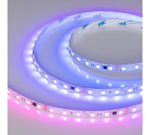 Светодиодная лента Arlight SPI-B60-10mm 24V RGB-PX6-BPT (12 W/m, IP20, 5060, 5m) 039180