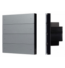Кнопочная панель Arlight SMART-DMX512-801-22-8G-8SC-DIM-IN Grey (230V, 2.4G) 039315