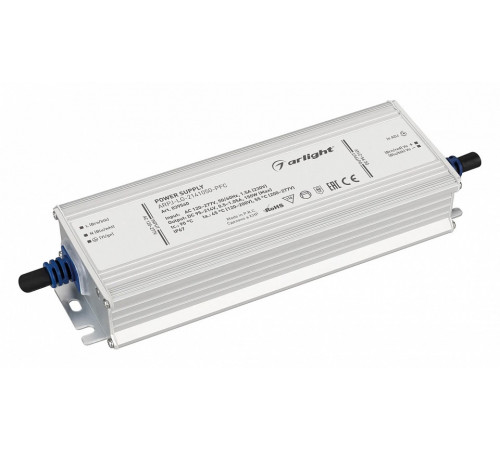 Блок питания Arlight ARPJ-LG-2141050-PFC (150W, 95-214V, 0.5-1.05A, IP67) 039540 Блок питания Arlight ARPJ-LG-2141050-PFC (150W, 95-214V, 0.5-1.05A, IP67) 039540