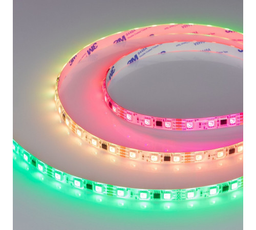 Светодиодная герметичная лента Arlight SPI-SE-B60-10mm 12V RGB-PX3-BPT (12 W/m, IP65, 5060, 5m) 039597