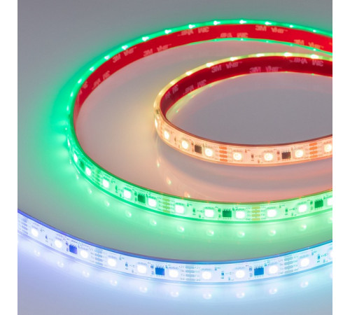 Светодиодная герметичная лента Arlight SPI-PS-B60-12mm 12V RGB-PX3-BPT (12 W/m, IP67, 5060, 5m) 039599