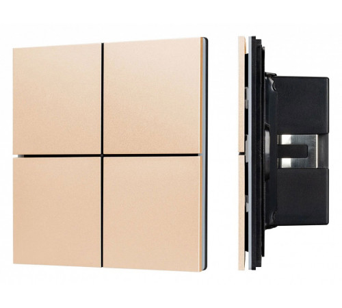Кнопочная панель Arlight KNX-304-23-IN Champagne BUS, Frameless 039665 Кнопочная панель Arlight KNX-304-23-IN Champagne BUS, Frameless 039665