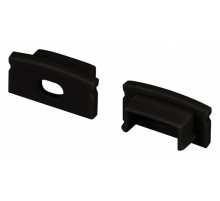 Заглушка Arlight LINE-1708 BLACK с отверстием 040315