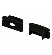 Заглушка Arlight LINE-1708 BLACK с отверстием 040315