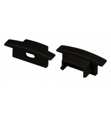 Заглушка Arlight LINE-2308-F BLACK с отверстием 040320