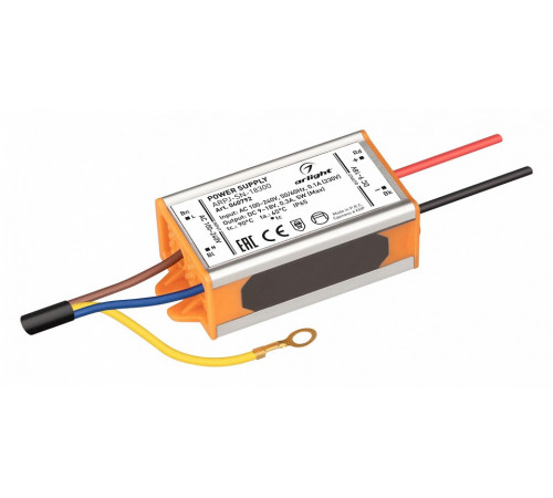 Блок питания Arlight ARPJ-SN-18300 (5W, 9-18V, 300mA, IP65) 040792 Блок питания Arlight ARPJ-SN-18300 (5W, 9-18V, 300mA, IP65) 040792