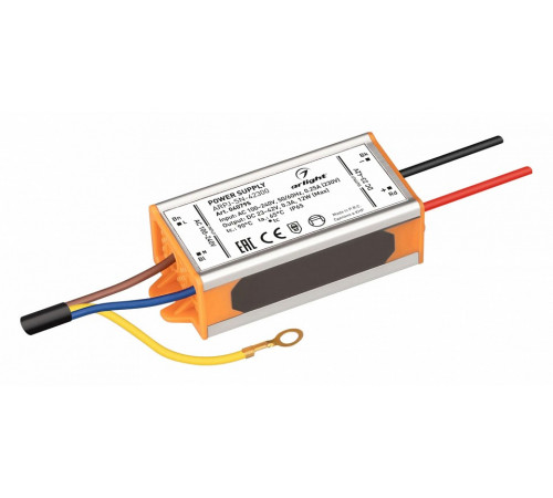 Блок питания Arlight ARPJ-SN-42300 (12W, 23-42V, 300mA, IP65) 040795 Блок питания Arlight ARPJ-SN-42300 (12W, 23-42V, 300mA, IP65) 040795