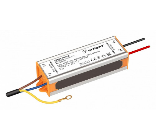 Блок питания Arlight ARPJ-SN-63600-PFC (36W, 34-63V, 600mA, IP65) 040797 Блок питания Arlight ARPJ-SN-63600-PFC (36W, 34-63V, 600mA, IP65) 040797