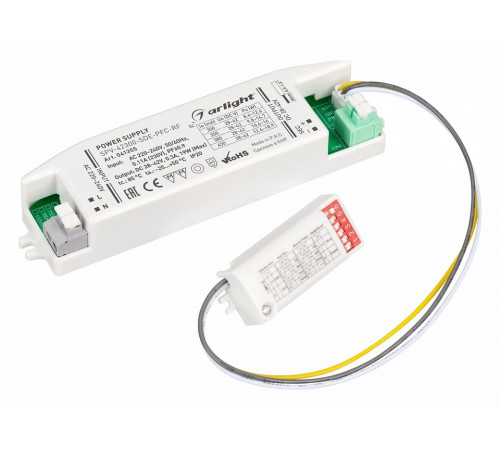 Блок питания Arlight SPV-42300-SDE-PFC (19W, 28-42V, 300mA, 5.8GHz) 041355 Блок питания Arlight SPV-42300-SDE-PFC (19W, 28-42V, 300mA, 5.8GHz) 041355