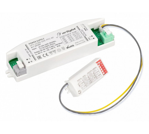 Блок питания Arlight SPV-42380-SDE-PFC (19W, 28-42V, 380mA, 5.8GHz) 041357 Блок питания Arlight SPV-42380-SDE-PFC (19W, 28-42V, 380mA, 5.8GHz) 041357