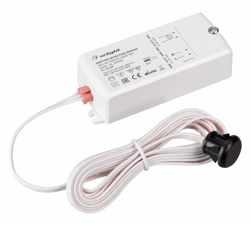 ИК-датчик Arlight SR2-IN-S98x35-200W-WH (230V, 5A, DOOR) 041987 ИК-датчик Arlight SR2-IN-S98x35-200W-WH (230V, 5A, DOOR) 041987