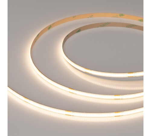 Светодиодная лента Arlight COB-X480-6mm 24V Warm3000 (6 W/m, IP20, CSP, 5m) 042036