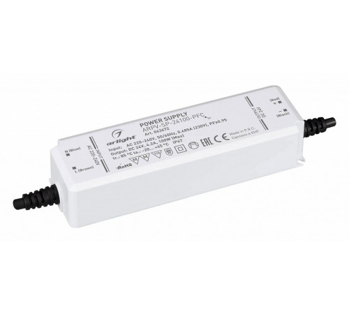 Блок питания Arlight ARPV-SP-24100-PFC (24V, 4.2A, 100W) 043672 Блок питания Arlight ARPV-SP-24100-PFC (24V, 4.2A, 100W) 043672