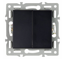 Механизм выключателя двухклавишный непроходной Arlight SWT-MK02-PL-BK (250V, 16A) 043725