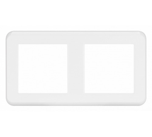 Рамка двухместная Arlight FRM-VERSA-PL-2-WH 043776 Рамка двухместная Arlight FRM-VERSA-PL-2-WH 043776