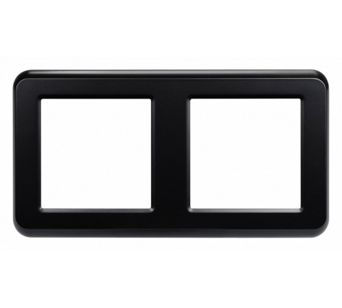 Рамка двухместная Arlight FRM-VERSA-PL-2-BK 043778 Рамка двухместная Arlight FRM-VERSA-PL-2-BK 043778