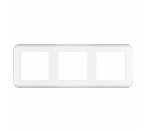 Рамка трехместная Arlight FRM-VERSA-PL-3-WH 043782 Рамка трехместная Arlight FRM-VERSA-PL-3-WH 043782