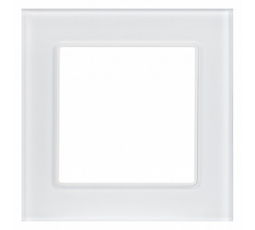 Рамка одноместная Arlight FRM-GLARE-GS-1-WH 043786