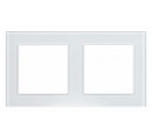 Рамка двухместная Arlight FRM-GLARE-GS-2-WH 043796