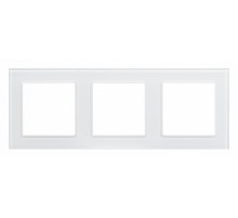 Рамка трехместная Arlight FRM-GLARE-GS-3-WH 043799