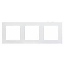 Рамка трехместная Arlight FRM-GLARE-GS-3-WH 043799