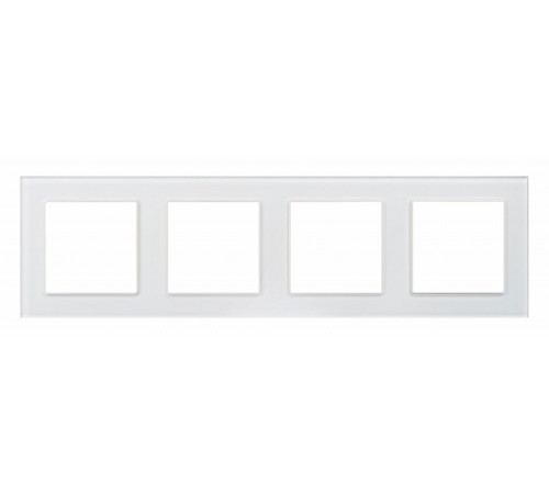 Рамка четырехместная Arlight FRM-GLARE-GS-4-WH 043802