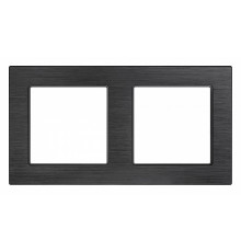 Рамка двухместная Arlight FRM-PRESTO-ALS-2-BK 043855