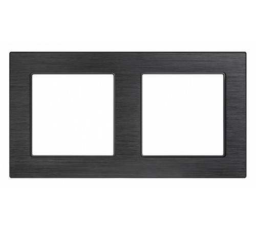 Рамка двухместная Arlight FRM-PRESTO-ALS-2-BK 043855 Рамка двухместная Arlight FRM-PRESTO-ALS-2-BK 043855
