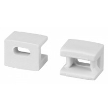 Заглушка Arlight PLINTUS-FANTOM-BENT WHITE с отверстием 043898