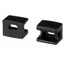 Заглушка Arlight PLINTUS-FANTOM-BENT BLACK с отверстием 043905