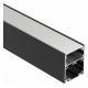 Алюминиевый профиль Arlight SL-LINE-4050-3L-2000 ANOD BLACK 044670