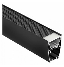 Алюминиевый профиль Arlight LINE-5075-U-HONEYCOMB-2000 BLACK 044885