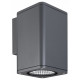 Уличный настенный светильник Arlight LGD-EVO-WALL-S100x100-12W Warm3000 (GR, 44 deg, 230V) 046193