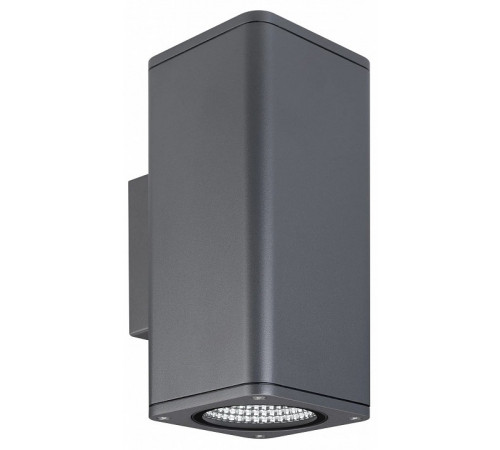 Уличный настенный светильник Arlight LGD-EVO-WALL-TWIN-S100x100-2x12W Day4000 (GR, 44 deg, 230V) 046194 Уличный настенный светильник Arlight LGD-EVO-WALL-TWIN-S100x100-2x12W Day4000 (GR, 44 deg, 230V) 046194